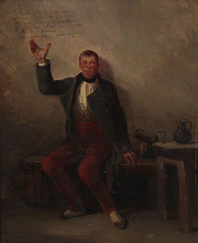 Nicolas Toussaint CHARLET. (Paris 1792 - 1845) La Comptine. Sur sa toile d'origine...