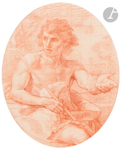 null Girolamo Pompeo BATONI (Lucca, 1708 - Rome, 1787)
Saint John the Baptist in...