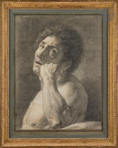null Baron Antoine-Jean GROS (Paris, 1771 - Meudon, 1835)
Académie d’homme en buste...