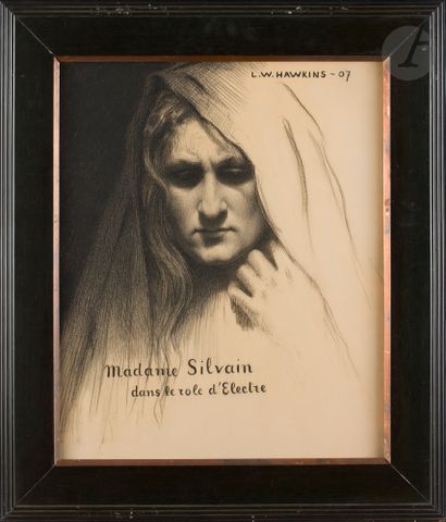null Louis Welden HAWKINS (Esslingen, 1849 - Paris, 1910)
L’Actrice Louise Silvain...