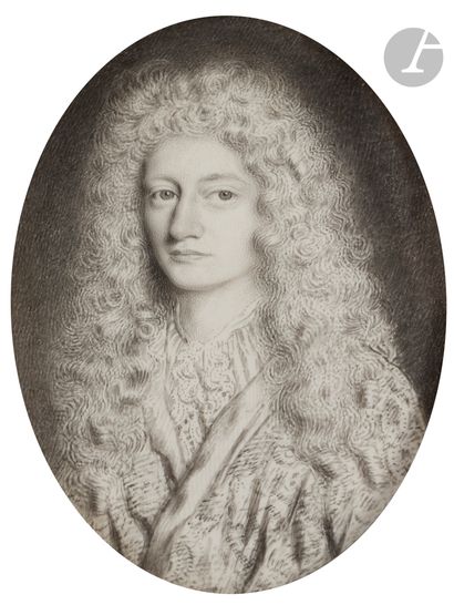null David PATON (Écosse, actif entre 1660 et 1708)
Portrait de John Horsey (1665-1736),...
