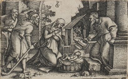 Georg Pencz (vers 1500-vers 1550
La Nativité....