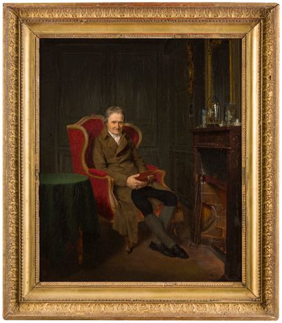 null Attribué à Charles DUCHESNE (? - Paris, vers 1824)
Portrait d’homme au coin...