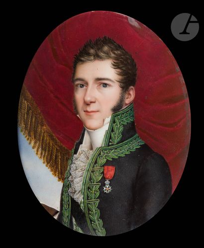 null Adèle Chavassieu d’HAUDEBERT (Niort, 1788 - 1831)
Portrait d’Auguste Boucher-Desnoyer...