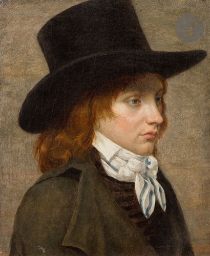 null Marie-Nicolas PONCE-CAMUS (Paris, 1778 - 1839)
Portrait du peintre Pierre Revoil
Toile...