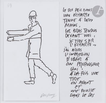 null Jean DUPUY (1925-2021)
Walking - Le Dos pris dans une écharpe, 2010
2 encres...