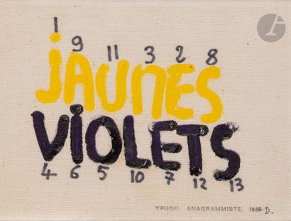 Jean DUPUY (1925-2021)
Jaunes violets, 1987
Acrylique...