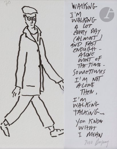 null Jean DUPUY (1925-2021)
Walking - The back caught in a scarf, 2010
2 inks and...