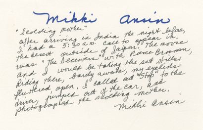 null Mikki Ansin (1936) 
Scolding Mother, Jaipur. India, 1987.
Pigment print, signed...