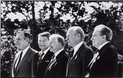 null David Hume Kennerly (1947)
Five Presidents. Reagan Library opening. Simi Valley...