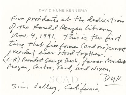 null David Hume Kennerly (1947)
Five Presidents. Reagan Library opening. Simi Valley...