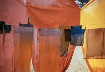 null Mikki Ansin (1936) 
Fabric Drying, Roussillon, 2000.
Pigment print, signed and...