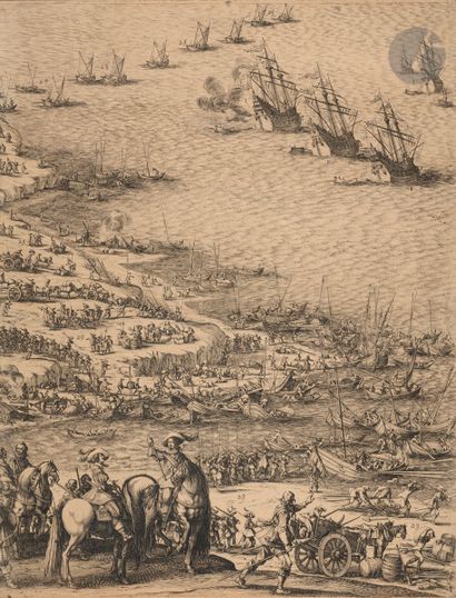 null Jacques Callot (1592-1635)
Le Siège de l’île de Ré (partie en bas à gauche)....