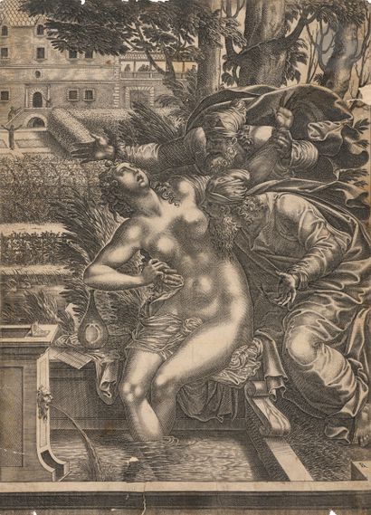 null René Boyvin (vers 1525-vers 1598 ou 1625)
La Chaste Suzanne. Gravé d’après G....