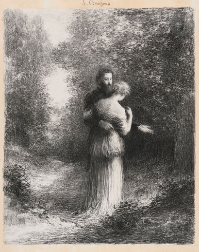 null Henri Fantin-Latour (1836-1904)
Poèmes d’amour (1re pl.). 1891. Lithographie....