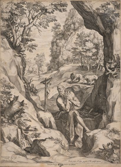 Cornelis Cort (vers 1533-1578)
Saint Jérôme...