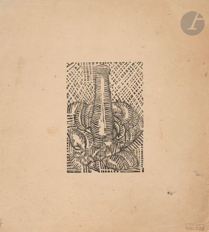 null Raoul Dufy (1877-1953)
Vase sur une table. Vers 1910. Bois gravé. 82 x 120....