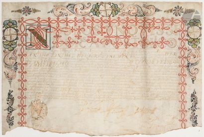 null [ESPAGNE]. [CORDOBA].
 [INQUISITION].
Document émanant du Saint Office inquisitorial...