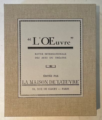 null L’ŒUVRE
Revue internationale des arts du théâtre
1ère époque : n° 1, mars 1909-n° 14,...