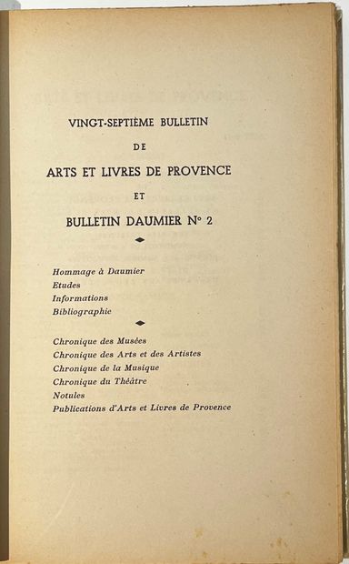 null ARTS ET LIVRES DE PROVENCE
Revue d’art, de littérature
N° 8, mai 1948 et n° 27,...