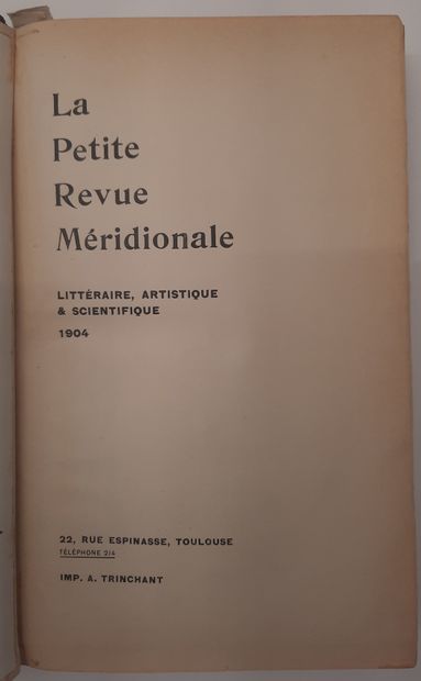 LA PETITE REVUE MÉRIDIONALE
Littéraire, artistique...