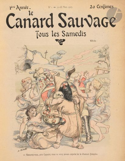 null LE CANARD SAUVAGE
Tous les Samedis
N° 1, 21/28 mars 1903-n° 31, 18/24 octobre...