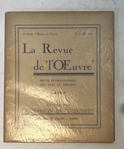 null L’ŒUVRE
Revue internationale des arts du théâtre
1ère époque : n° 1, mars 1909-n° 14,...