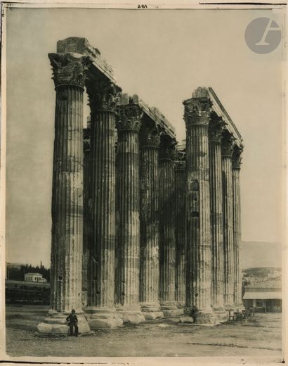 null Maison Adolphe Braun
Acropole d’Athènes, c. 1870-1890.
Temple de Zeus Olympien....