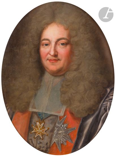 null École FRANCAISE du XVIIIe siècle, d‘après Hyacinthe RIGAUD
Portrait de Joseph...