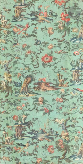 null Dans le goût de Jean-Baptiste PILLEMENT
Chinoiseries sur fond bleu
Toile marrouflée...