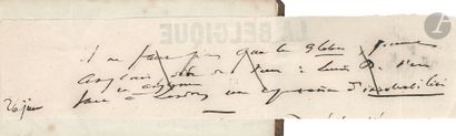 Victor HUGO. 11 autograph manuscripts, pasted...