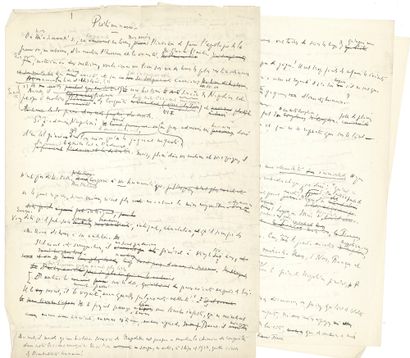 null Joseph-Henri ROSNY aîné. Manuscrit autographe, [Napoléon le Grand, 1937] ; 210...