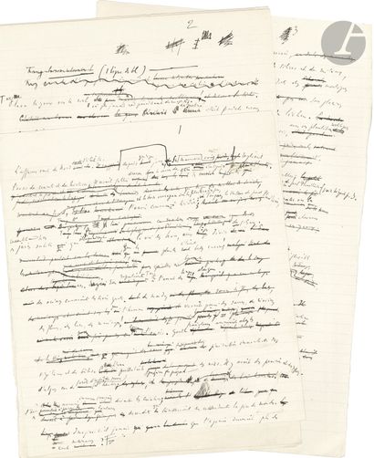 Joseph-Henri ROSNY Elder. Autograph manuscript,...