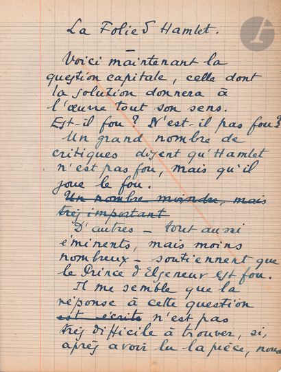 Marcel PAGNOL (1895-1974). Autograph manuscript,...