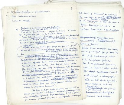 null Jacques LACAN (1901-1981). Autograph manuscript, The Dialectical Function of...