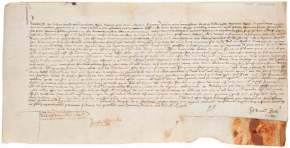 null CHARLES VII (1403-1461) Roi de France. Charte en son nom, 30 janvier 1425 [1426] ;...