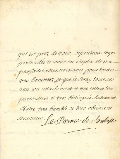 null François de Rohan, prince de SOUBISE (1631-1712) lieutenant général, gouverneur...