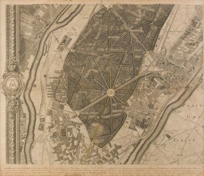 null PARIS. P.S. par Jean-Baptiste BERTHIER (1721-1804), ingénieur géographe : carte...