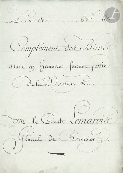 [Jean Léonor François, comte LEMAROIS (1776-1836)...