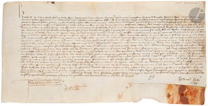 null CHARLES VII (1403-1461) King of France. Charter in his name, January 30, 1425...