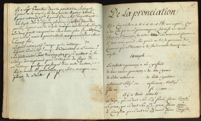 PÉDAGOGIE. Manuscrit du XVIIIe s., Abrégé...
