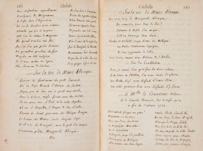 RÉGIMENT DE LA CALOTTE. Manuscrit, [Mémoires...