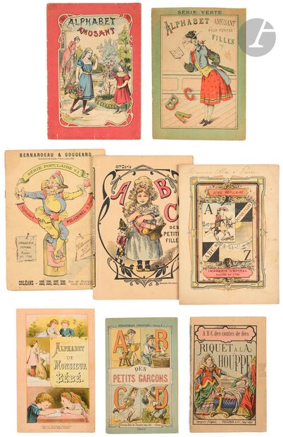 null ABC des petites filles.
8e Série. Imagerie Pellerin. Epinal. [Vers 1910]. In-8...