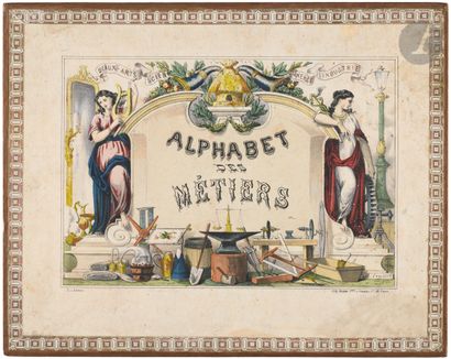 null [Jeu]. COUDERT (B.).
Alphabet des métiers.
Beaux-arts, Science, Commerce, Industrie....