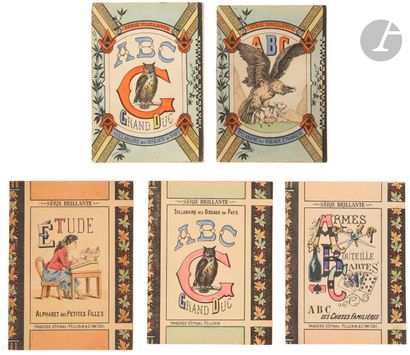 null [PELLERIN].
Set of five primers "Série brillante".
- ABC. Syllabary of foreign...