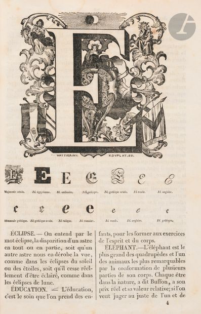 null LANDAIS (Napoléon).
Alphabet illustré du dictionnaire général et grammatical...