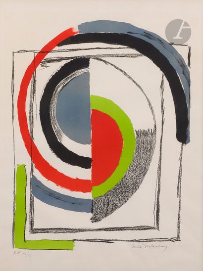 Sonia Delaunay (1885-1979)
À jour. Vers 1970....