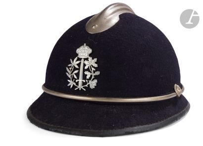 Belgian commissar's helmet. 
Covered in blue...