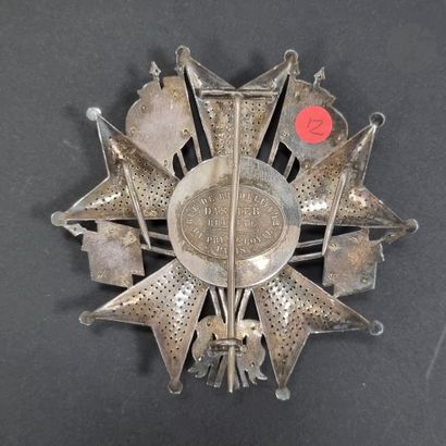 null FRANCE 
ORDRE DE LA LÉGION D’HONNEUR (1802) 
Plaque métallique de grand officier...