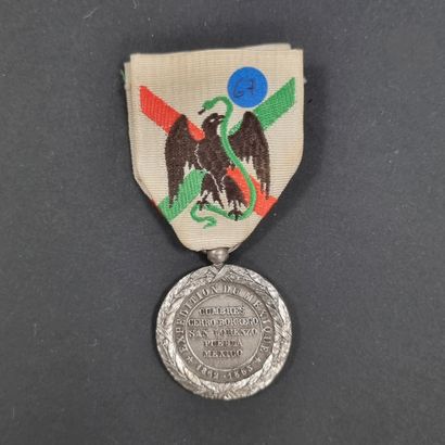 null FRANCE 
Médaille de la Campagne du Mexique, modèle commémoratif de la Maison...